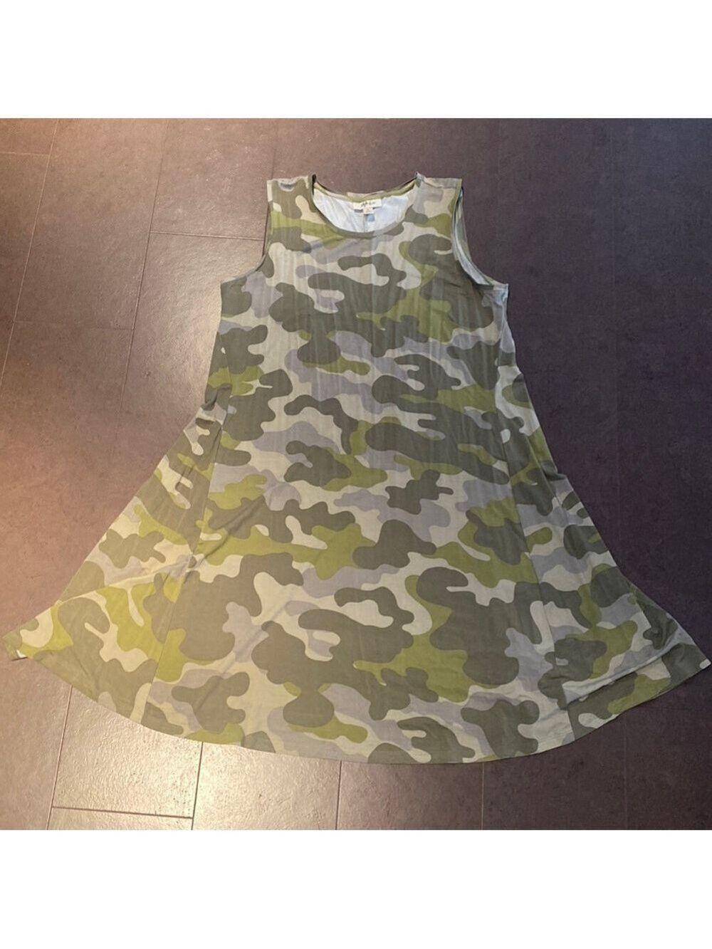 Style and Co camo tank dress XL